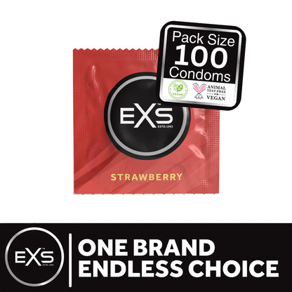 EXS Strawberry Condom (Per Unit)