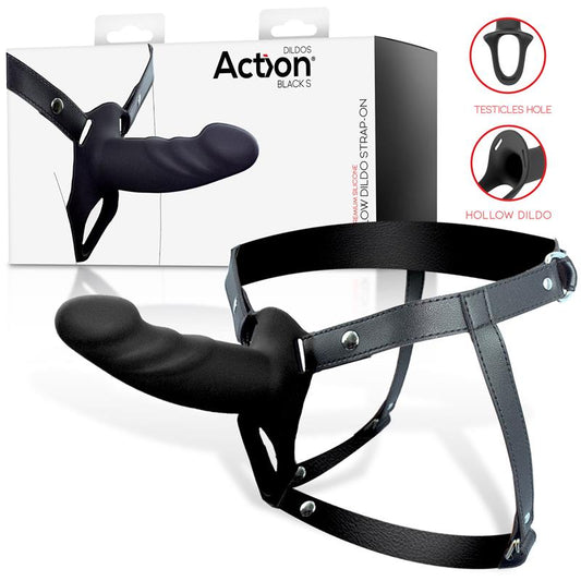 ACTION Hollow Dildo Strap-On Size L