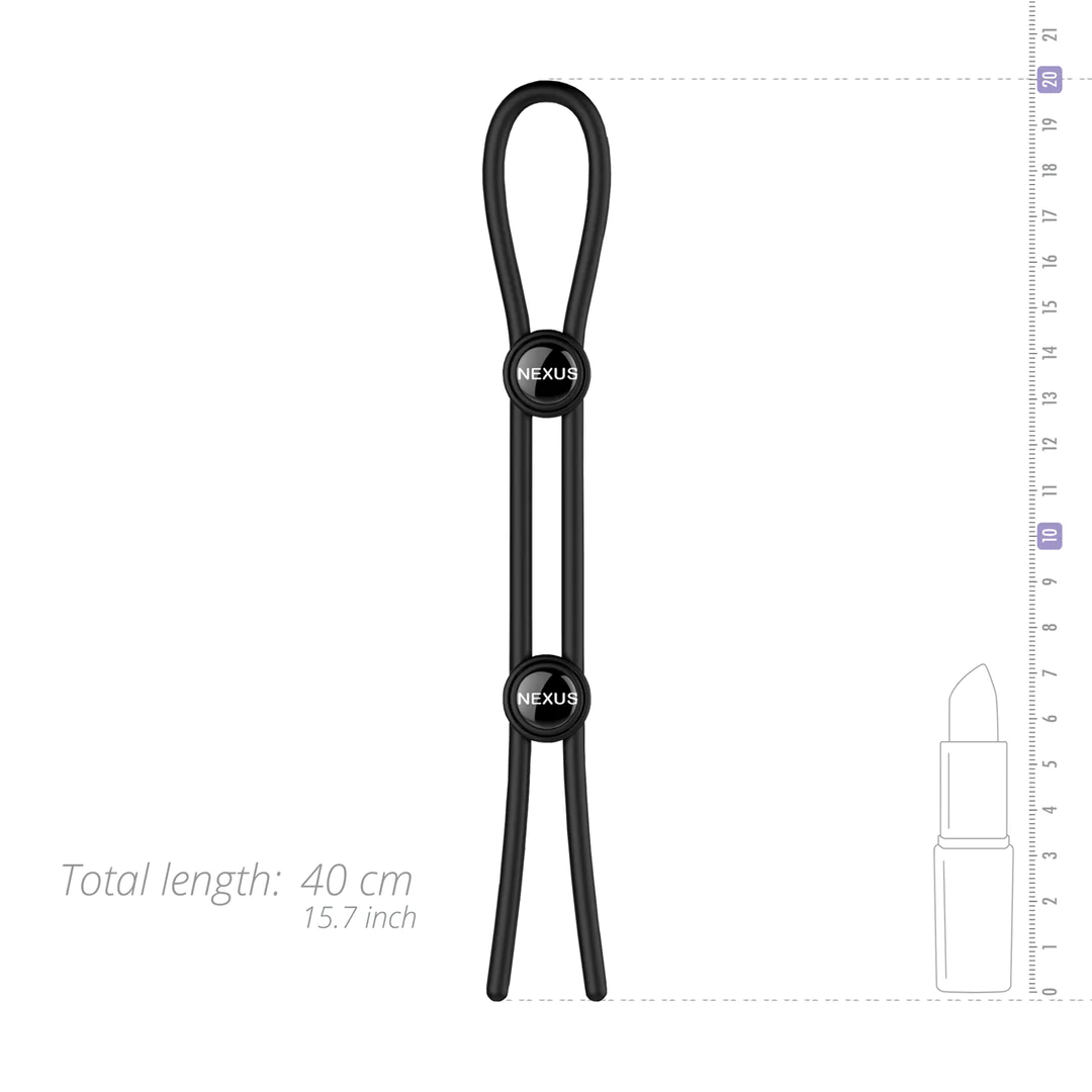 NEXUS Forge Double Adjustable Lasso Silicone Cock Ring