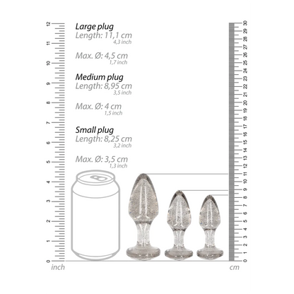 OUCH! Acrylic Butt Plug Set