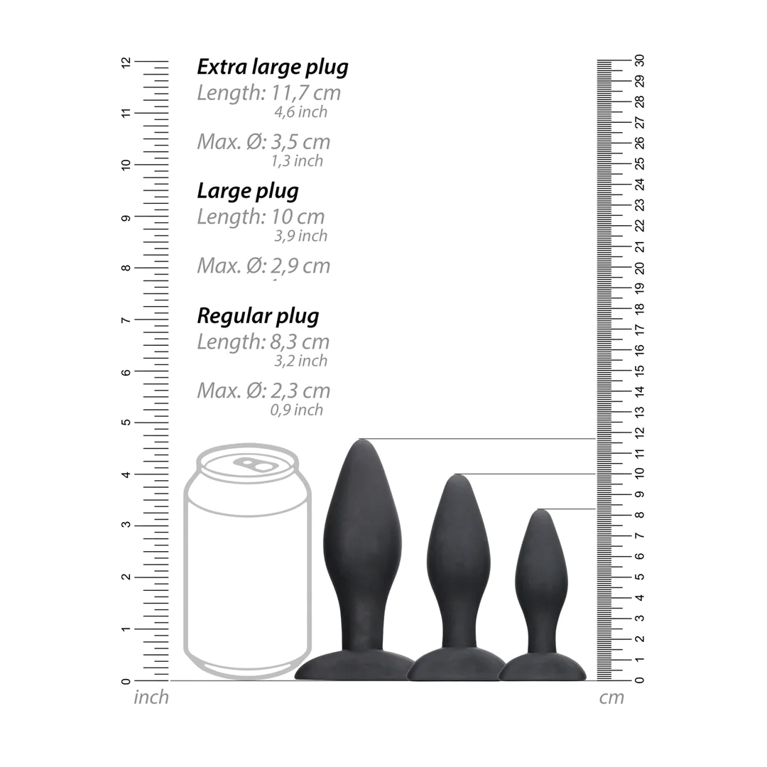OUCH! Apex Butt Plug Set