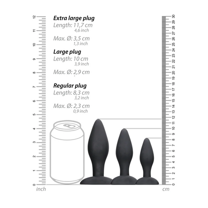 OUCH! Apex Butt Plug Set