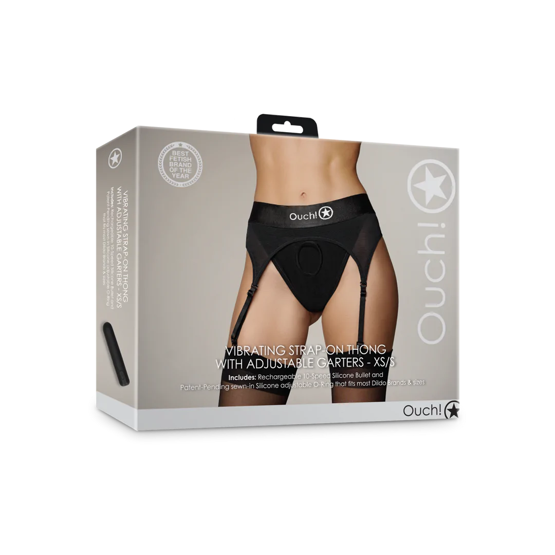OUCH! Vibrating Strap-on Thong