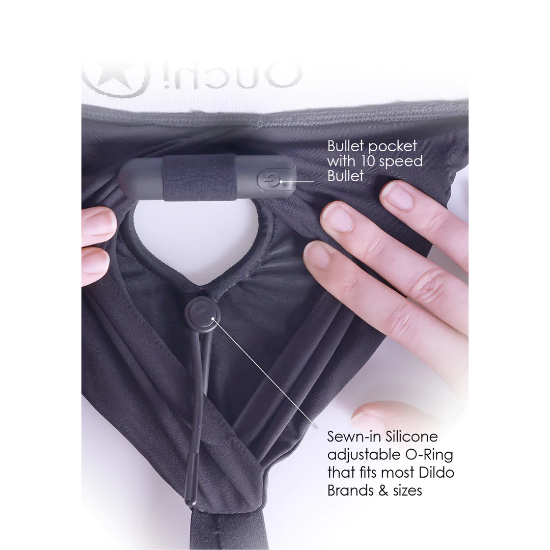 OUCH! Vibrating Strap-on Thong