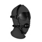 OUCH! Blindfolded Head Harness with Solid Ball Gag
