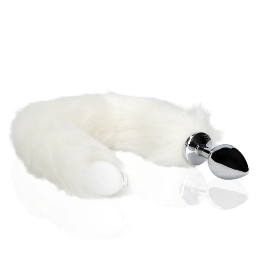 OUCH! Light-Up Fox Tail with Metal Butt Plug