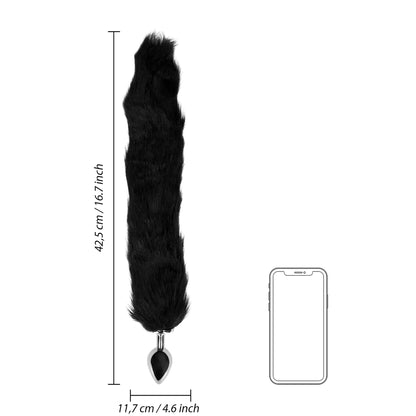 OUCH! Fox Tail with Metal Butt Plug