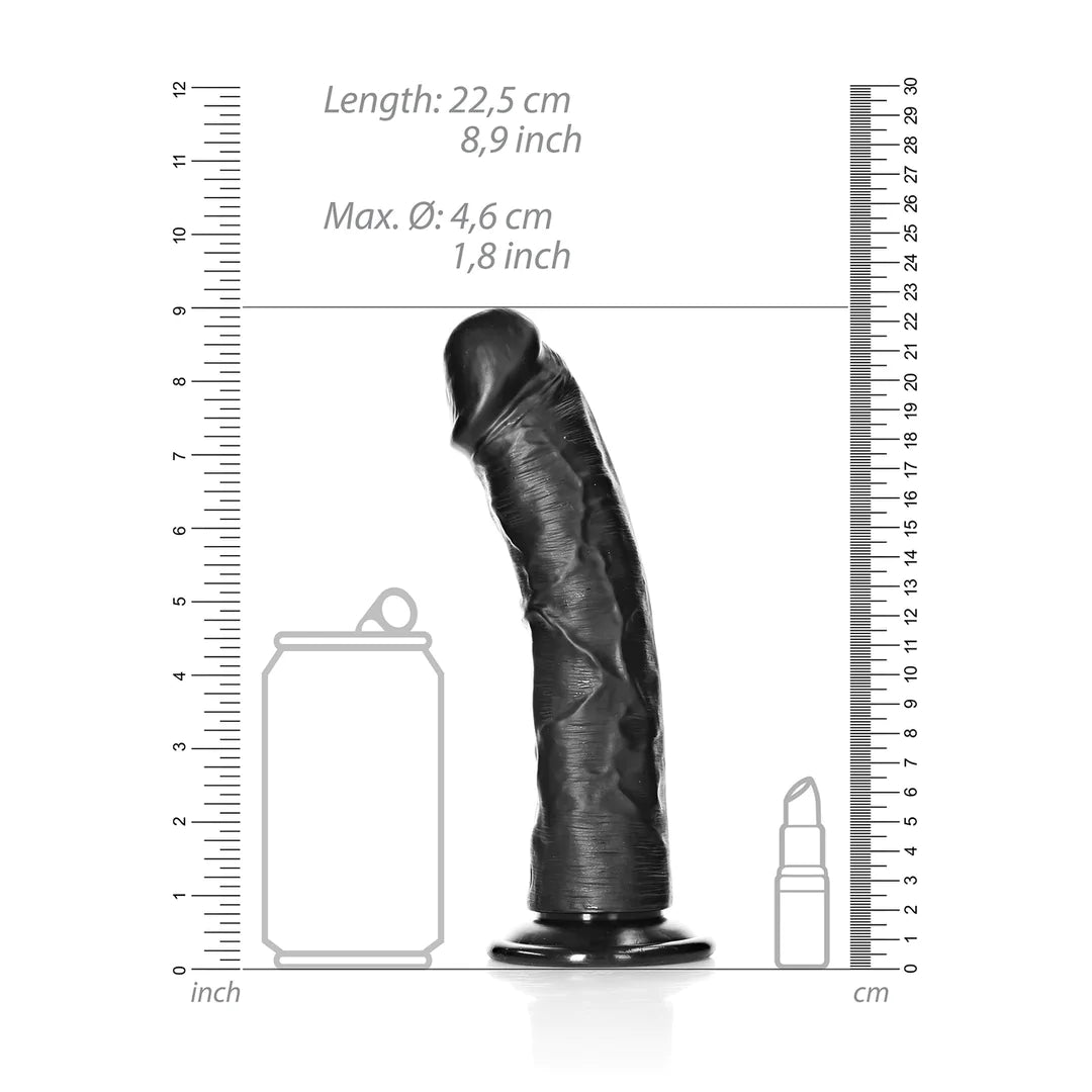REALROCK Curved Realistic Dildo 8”/20.5cm