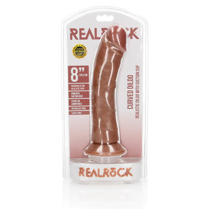 REALROCK Curved Realistic Dildo 8”/20.5cm