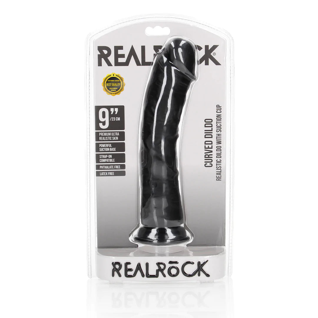 REALROCK Curved Realistic Dildo 9”/23cm