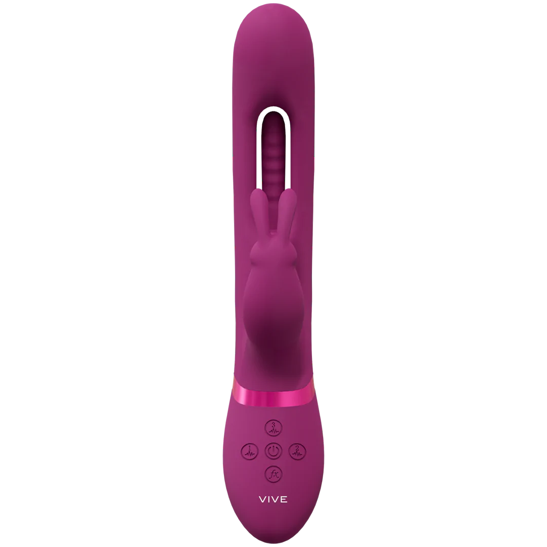 VIVE Mika Triple Motor Vibrating Rabbit with G-spot Flapping