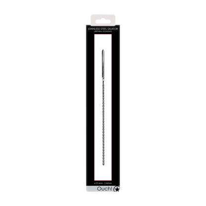 OUCH! Stainless Steel Ribbed Urethral Dilator