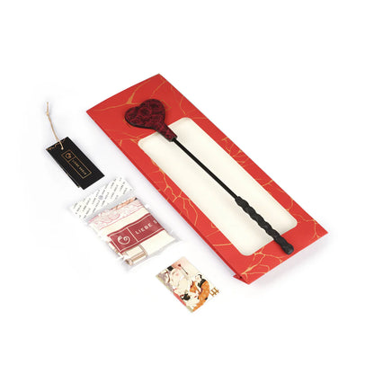 LIEBESEELE Red Rosa Leather Mini Crop