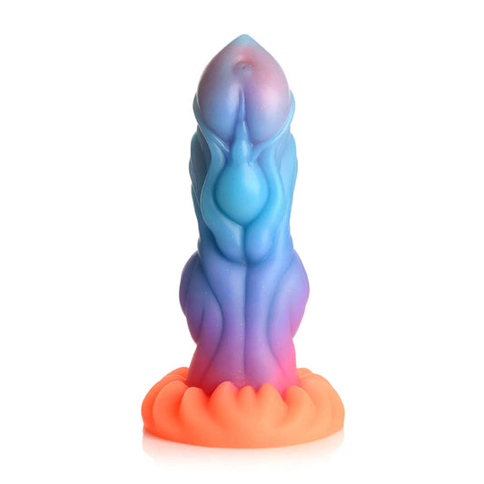 CREATURECOCKS Alien Invader - Alien Glow-in-the-Dark Silicone Dildo