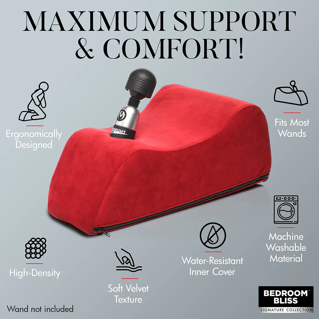 BEDROOMBLISS Deluxe Wand Vibrator Saddle - Red