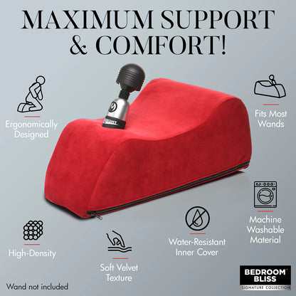 BEDROOMBLISS Deluxe Wand Vibrator Saddle - Red
