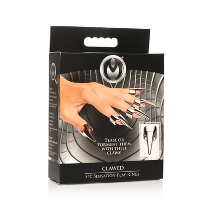 MASTERSERIES Clawed - Sensation Play Rings - 5 Pieces