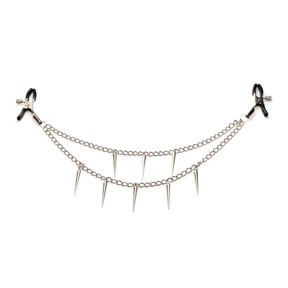 MASTERSERIES Daggers - Double Chain Nipple Clamps