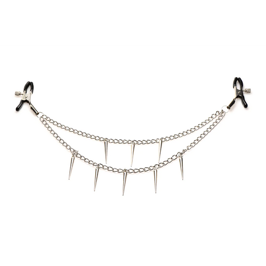 MASTERSERIES Daggers - Double Chain Nipple Clamps