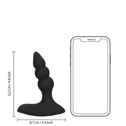 LOVELINE Beaded Vibrating Anal Plug with Remote Control