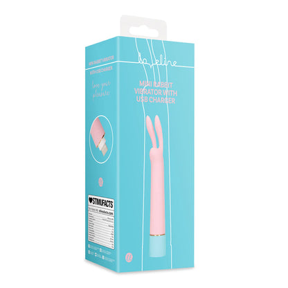 LOVELINE Mini Rabbit Vibrator with USB Charger - Cherry Chiffon