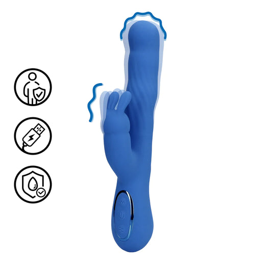 LOVELINE Wiggle Rabbit Vibrator - Jetset Blue