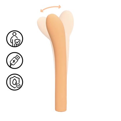 LOVELINE Fingering G-Spot Vibrator - Peach Fuzz