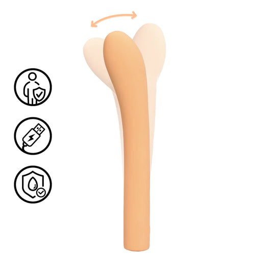 LOVELINE Fingering G-Spot Vibrator - Peach Fuzz
