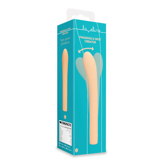 LOVELINE Fingering G-Spot Vibrator - Peach Fuzz
