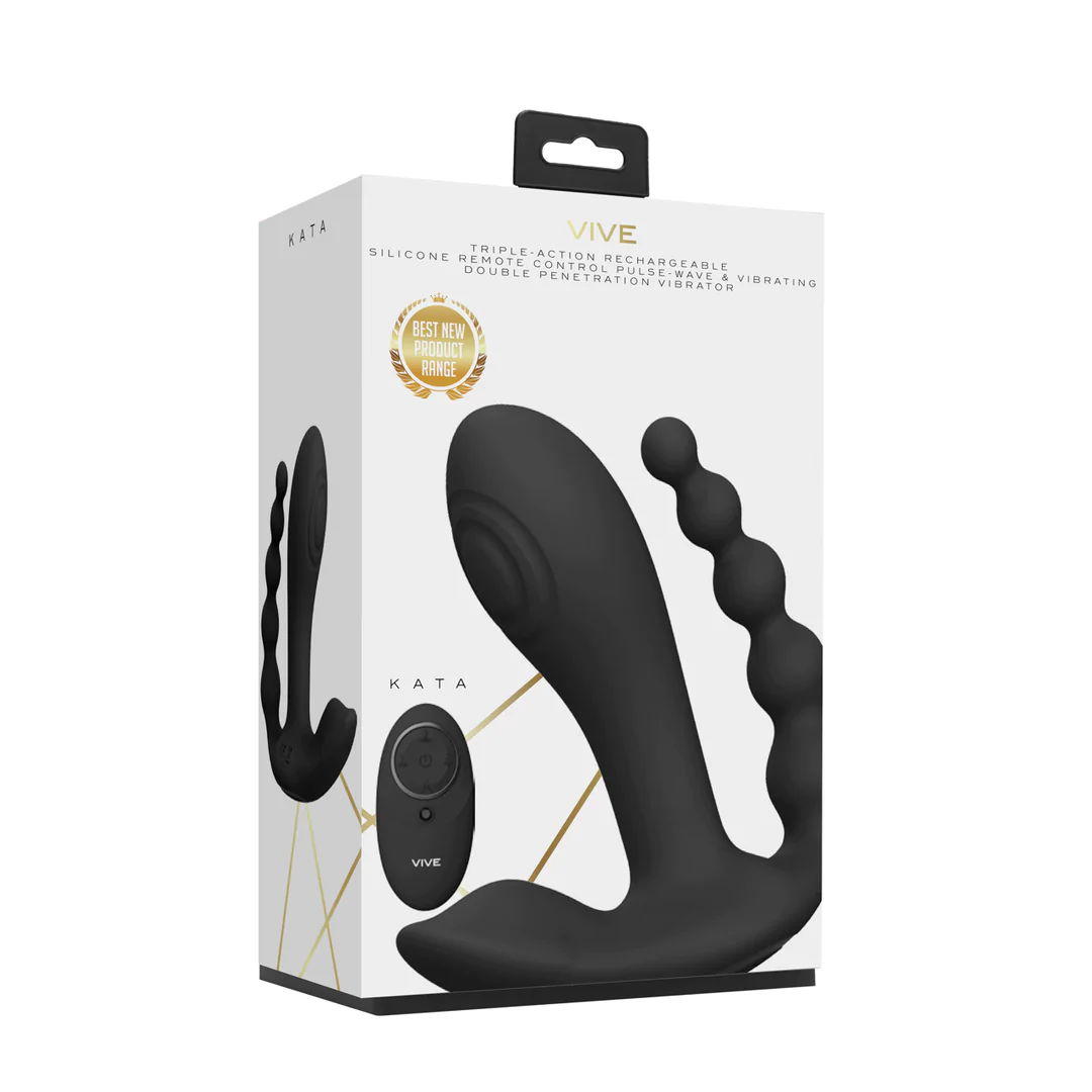 VIVE Kata - Pulse Wave & Vibrating Double Penetration Vibrator