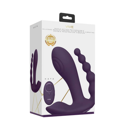 VIVE Kata - Pulse Wave & Vibrating Double Penetration Vibrator