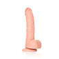 REALROCK Curved Realistic Dildo with Balls and Suction Cup - 8" / 20,5 cm
