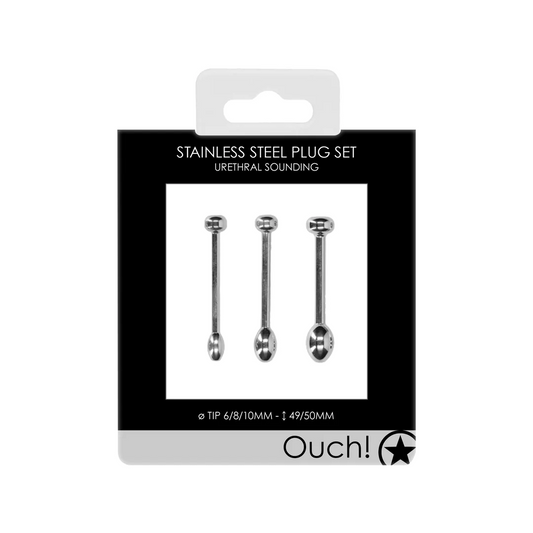 OUCH! Metal Penis Plug Set