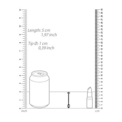 OUCH! Metal Penis Plug - 0.4" / 10 mm