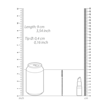 OUCH! Metal Beginners Penis Plug - 0.2" / 4 mm