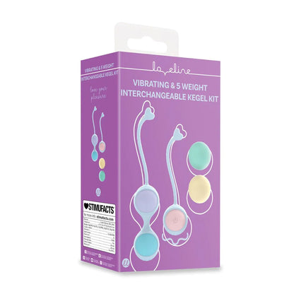 LOVELINE Vibrating and 5 Weight Interchangeable Kegel Kit with Remote Control