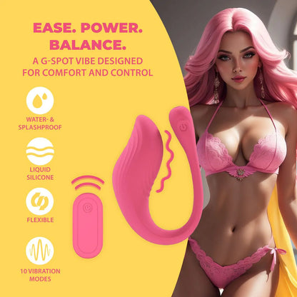 LOVELINE Vibrating G-Spot Vibe with Remote Control - Pink