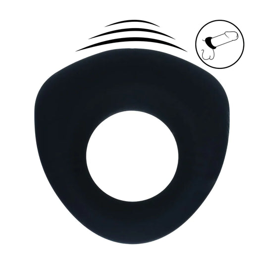 LEVELZ Sealed Liquid Silicone Vibrating Cockring - Black