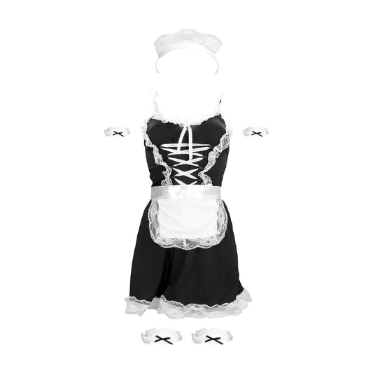 S-LINE French Maid Costume - S/M - Black
