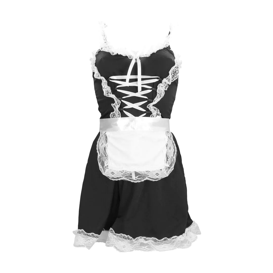 S-LINE French Maid Costume - S/M - Black
