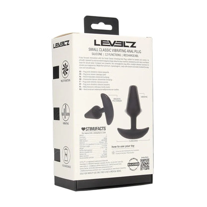 LEVELZ Classic Vibrating Silicone Anal Plug - S