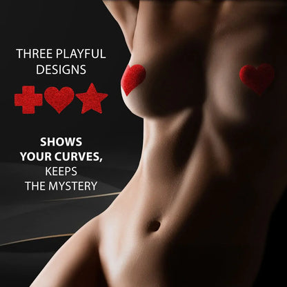 LEDÉSIR Nipple Cover Set - Cross Star Heart