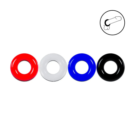 LEVELZ Cockring Set of 4 - Multicolor