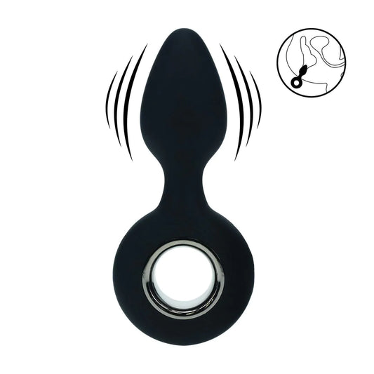 LEVELZ Vibrating Silicone Anal Plug with Loop