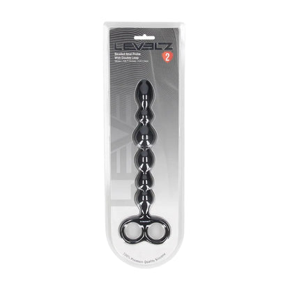LEVELZ Beaded Silicone Anal Probe with Double Loop