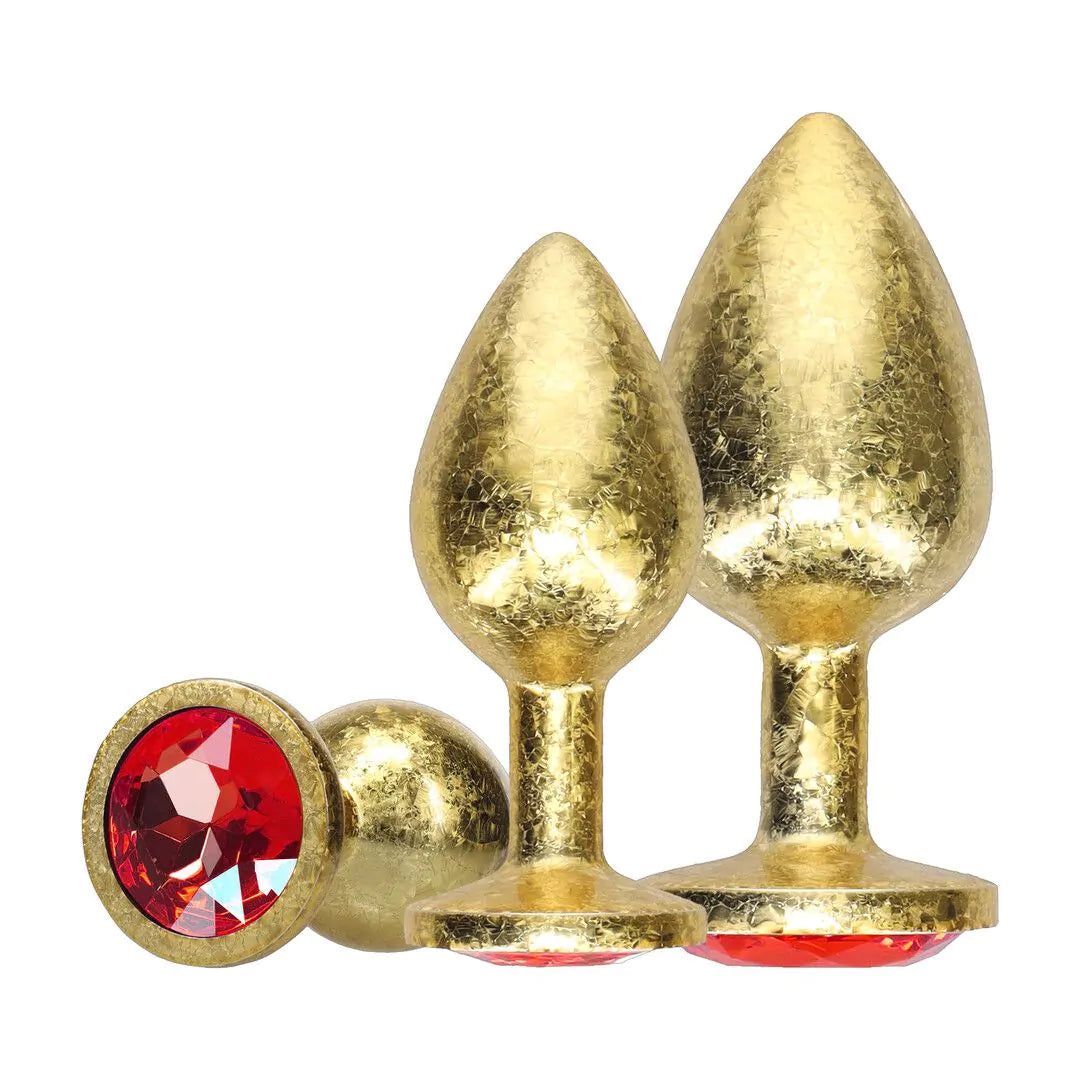 OUCH! Milan Collection - Metal Anal Plug Set - Gold