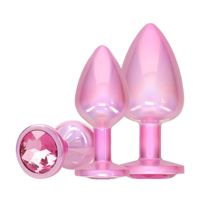 OUCH! Paris Collection - Metal Anal Plug Set - Pink