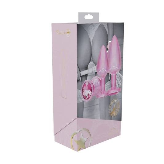OUCH! Paris Collection - Metal Anal Plug Set - Pink