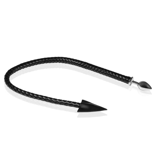 OUCH! Metal Anal Plug Devil's Tail - Black