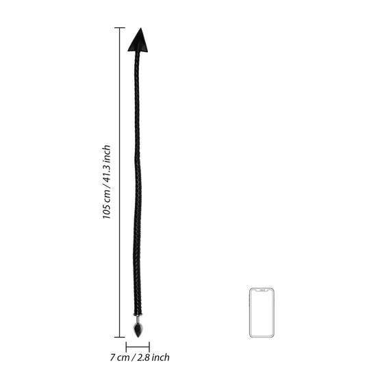OUCH! Metal Anal Plug Devil's Tail - Black